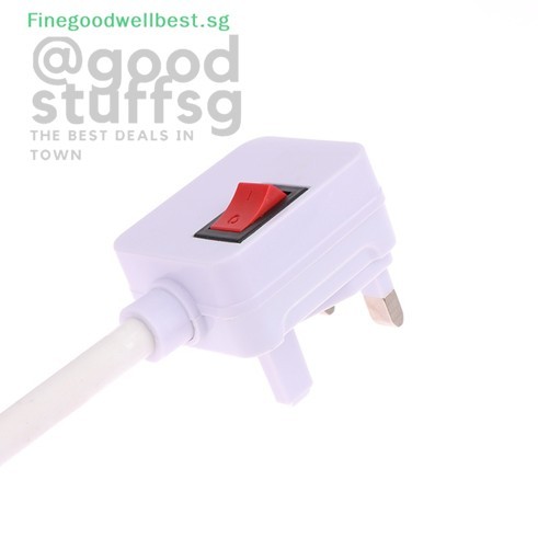[SG FREE ] 1Pc LED Light Bulb E27 Socket Lamp Base Holder Adapter Converter With Switch EU UK Plug Energy Saving Lamp F