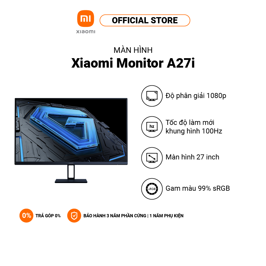 Màn hình máy tính Xiaomi A27i  ELA5345EU 27 inch/FullHD/IPS 100Hz - Hàng Chính Hãng - Bảo hành 3 năm