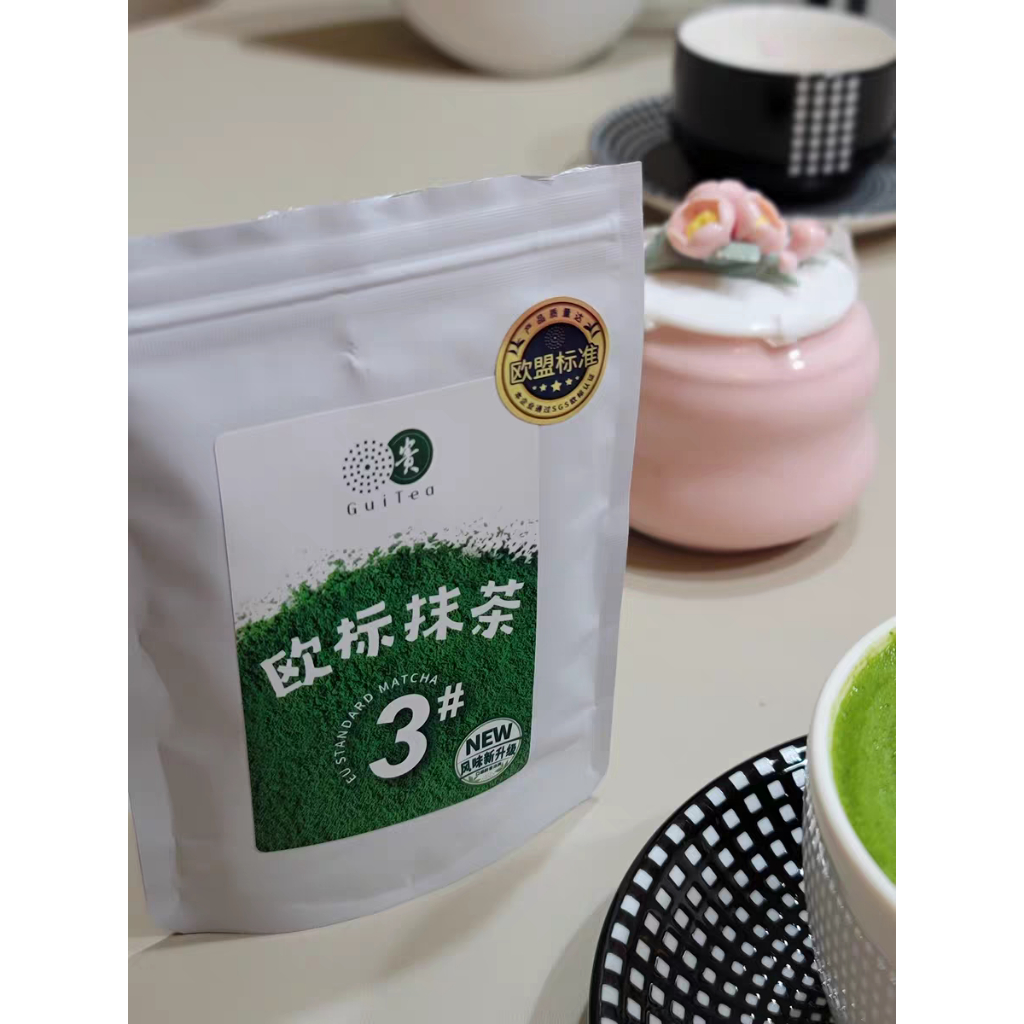 [HỎA TỐC] [Gói 30,100g] Bột Matcha GuiTea No.3 Nguyên Chất 100% Chuẩn EU, Thơm Ngon, Đậm Vị