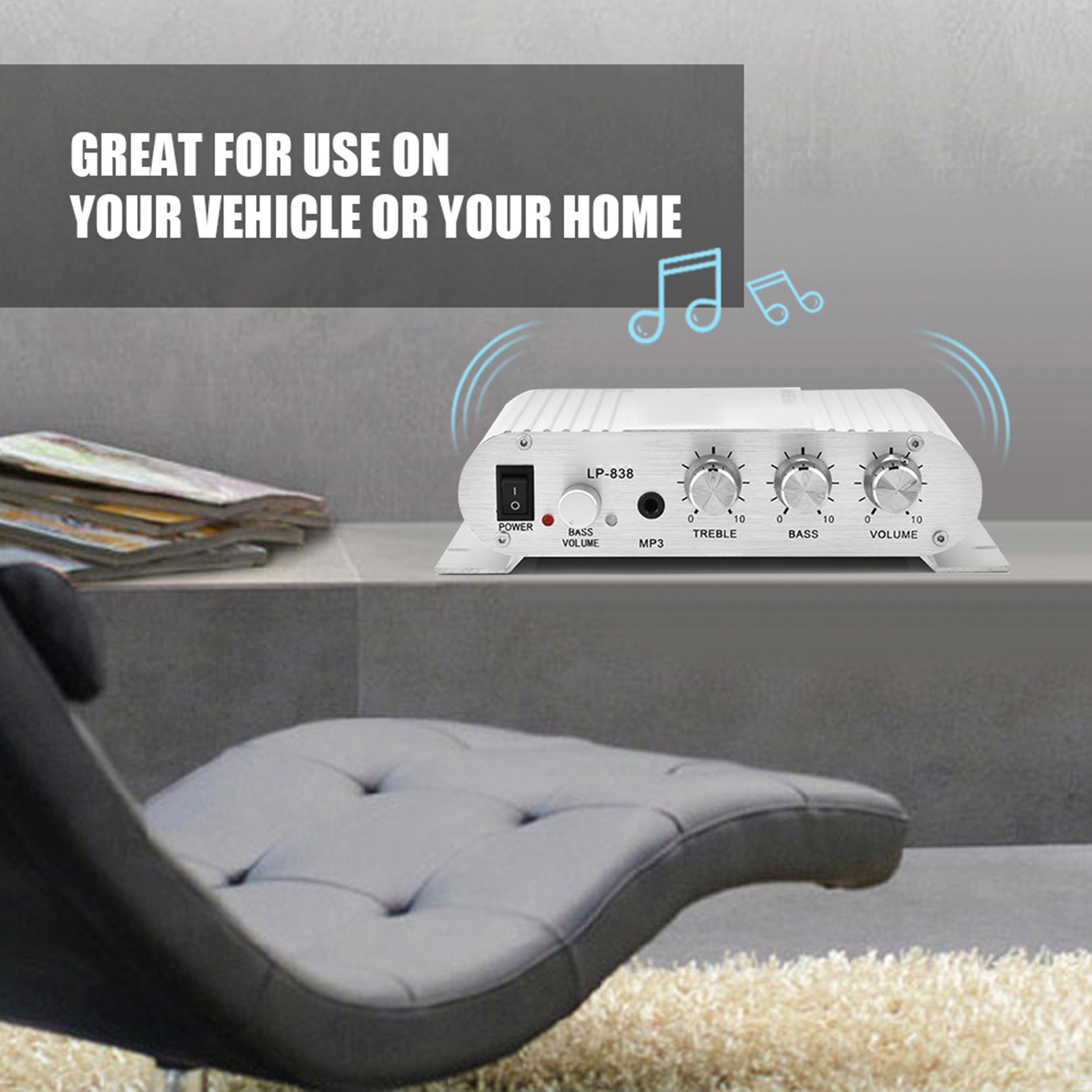 Amp Bộ khuếch đại công suất bộ khuếch đại tín hiệu bộ khuếch đại công suất âm thanh Bộ khuếch đại công suất cho xe đối với trang chủ