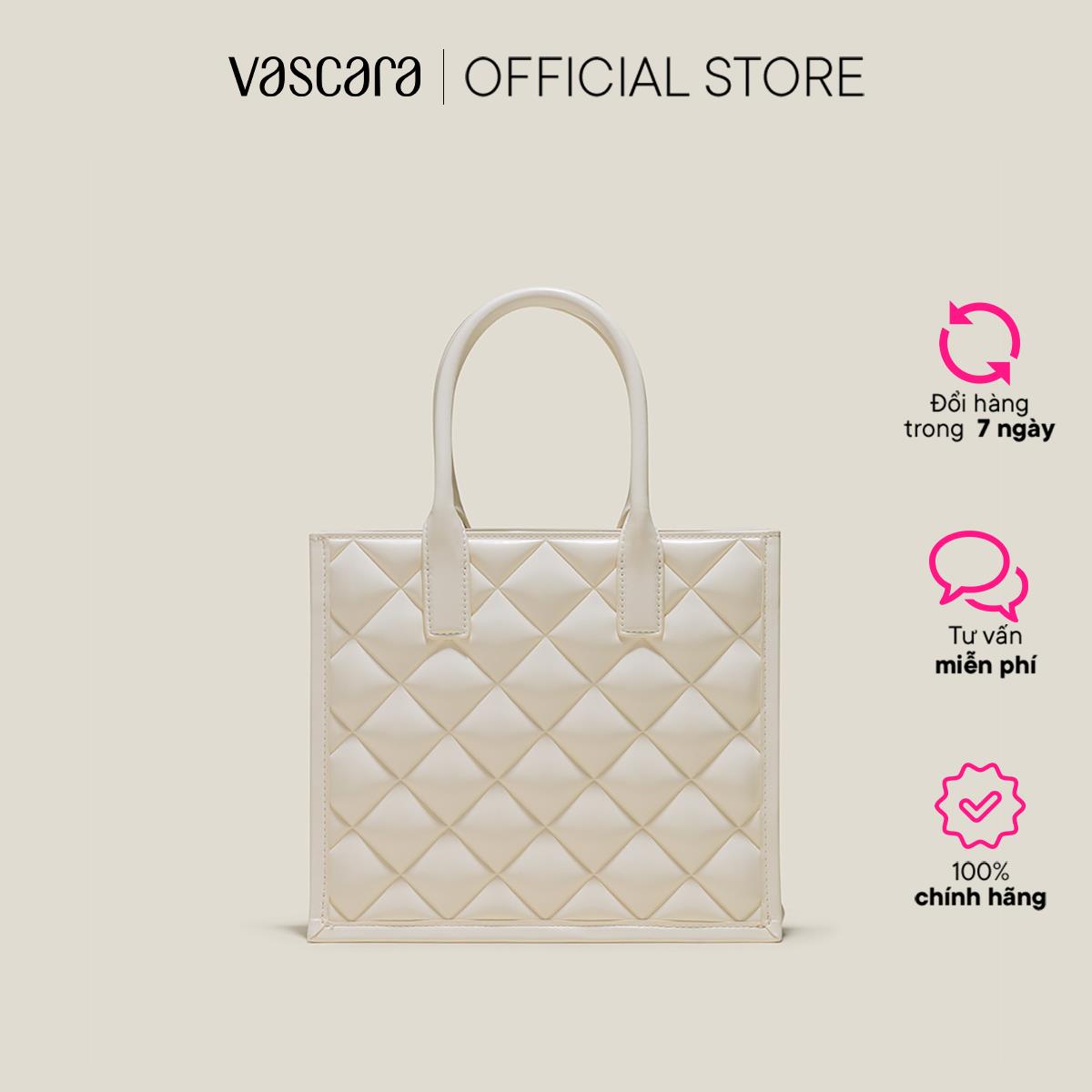 [Special Price] Vascara Túi Tote Cầm Tay Ép Khối Chần Bông - TOT 0136