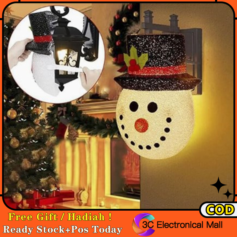 Christmas Snowman Lampshade Christmas Decorative Light Cover Indoor