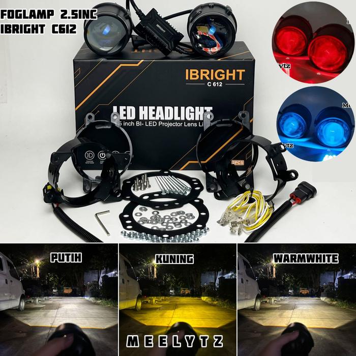PROMO IBRIGHT C612 - FOGLAMP & TOYOTA BLUE LENS 2.5INC - TOKO PERKAKAS001 Giá 1,210,000 Đồng*Miễn phí vận chuyển