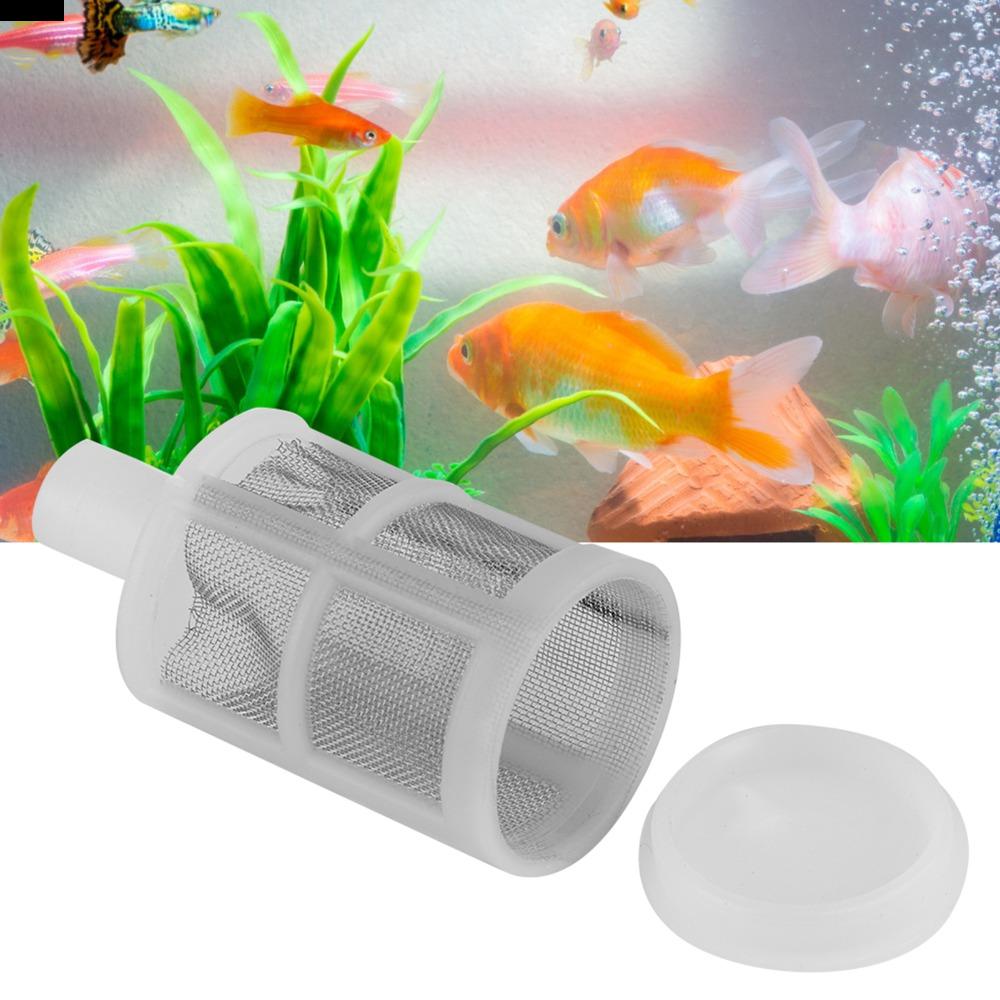 RSBPHM 10Pcs Set Nhựa Lưới lọc bể cá Bộ lọc mạng Thép không gỉ Bộ lọc bơm nước Gói phụ kiện Trắng Phụ kiện làm sạch bộ lọc Bể cá
