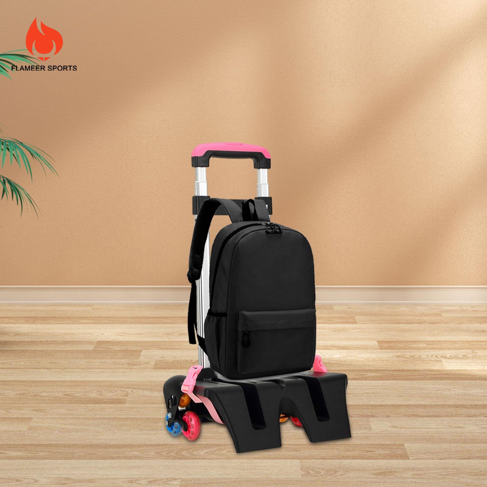 Flameer Ba lô đẩy xe đẩy thanh điều chỉnh 6 bánh xe cán lao động tiết kiệm hành lý giỏ hàng để du lịch cắm trại