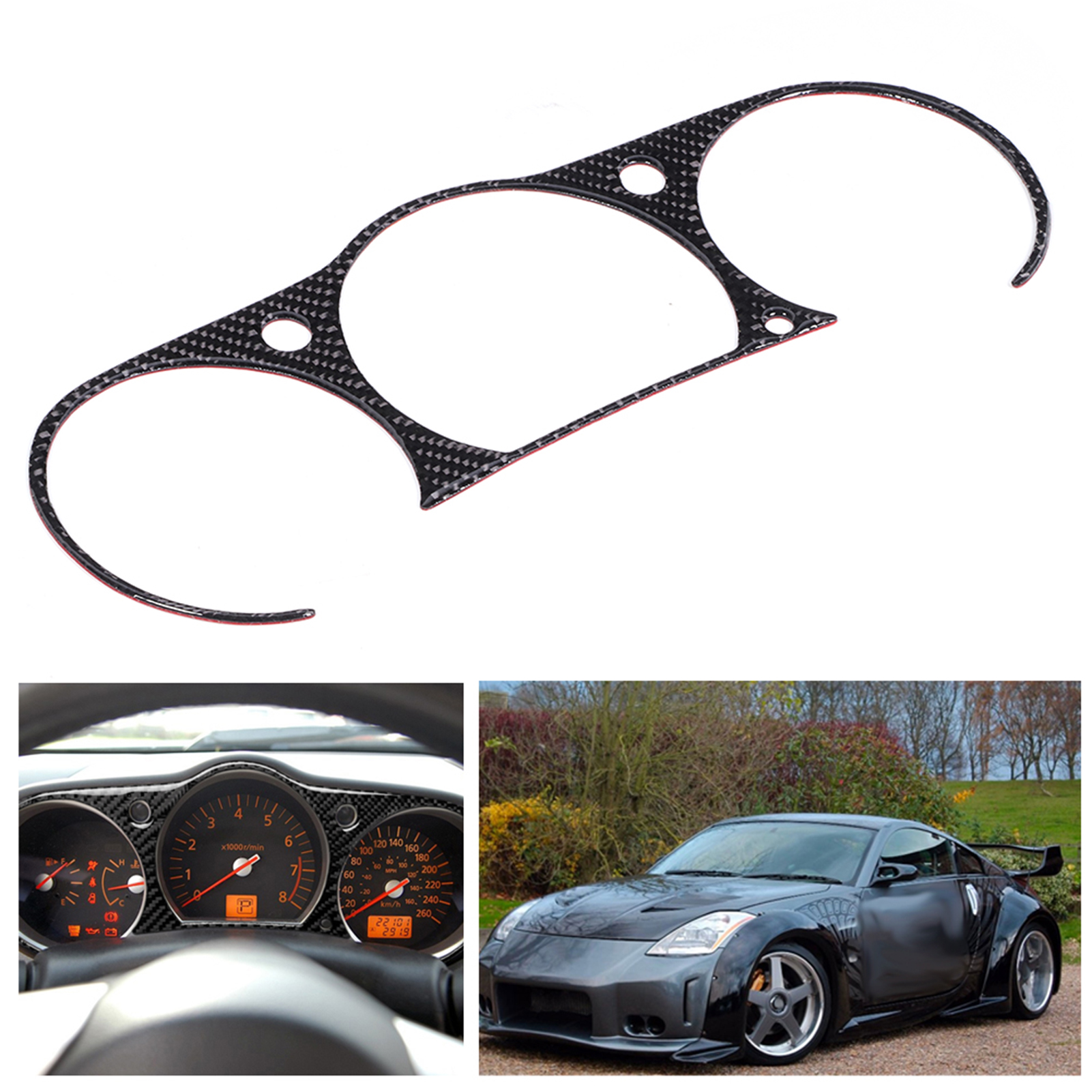 Bộ dụng cụ bọc bảng colorfast nội thất Bảng điều khiển phụ kiện thay thế khung cho Nissan 350Z để bảo vệ