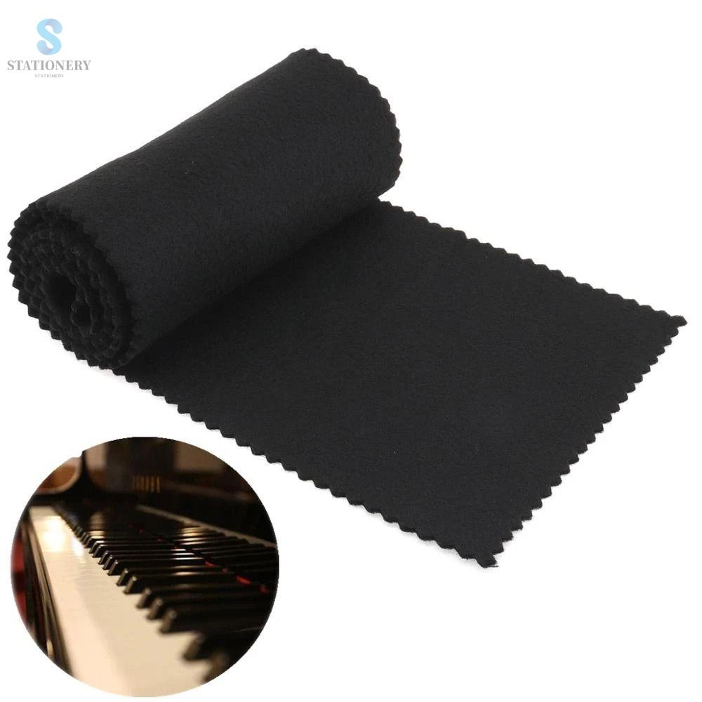 STATIONERY Phụ kiện đàn Piano Mềm Đen Đỏ 88 phím Bọc bàn phím Tấm phủ bụi bàn phím Vỏ Đàn Piano Bọc phím đàn piano Vải chống bụi cho đàn piano