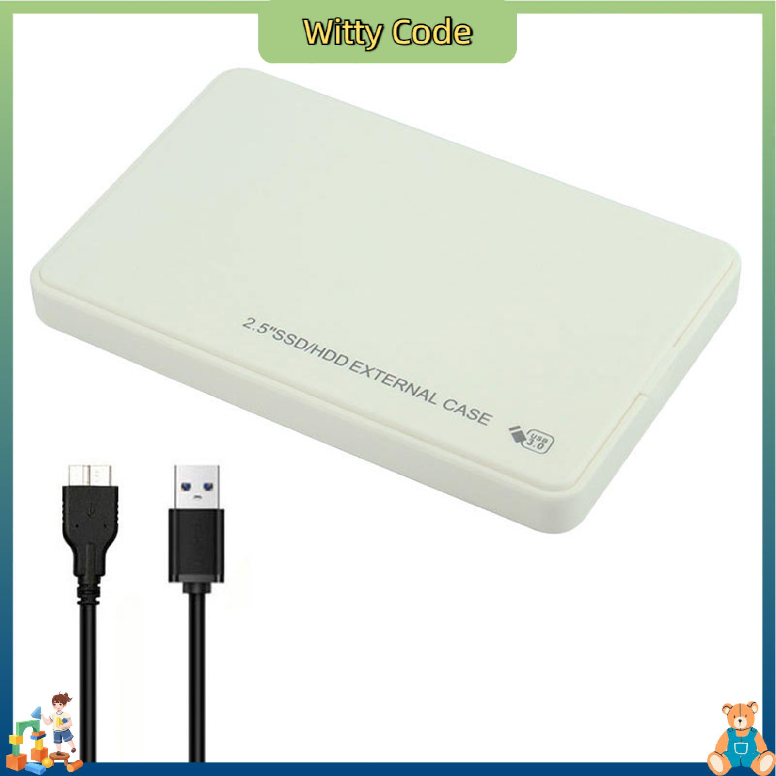 Witty Code Portable Hard Disk Slim Hard Drive Enclosure Ultra Slim 2.5'' Mini 4TB External Hard Drive USB 3.0 HDD for Xbox One PC Laptop - Portable High Capacity Storage Solution! Harga 16 Ringgit*Penghantaran Percuma