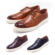 Leather Buckle Shoes for Men by 