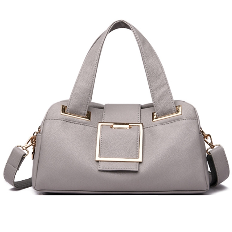 Women Leather Handbags Vintage Soft Leather Female Crossbody Shoulder Bag Designer High Capacity Top-Handle Bag