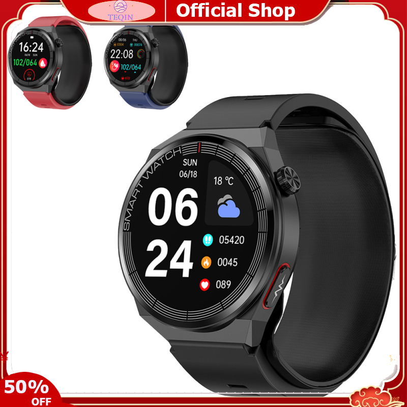 TEQIN toy new TK62 Smart Watch IP67 Waterproof Blood Glucose Heart Rate Blood Oxygen Blood Pressure Monitor Activity Trackers 1.42" Full Touch Screen Fitness Tracker For Men Women ราคา 3,166 บาท*ส่งฟรี