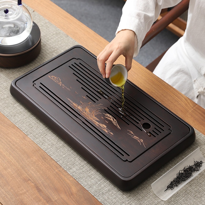 Khay Trà Tre Cao Cấp Khay Ấm Chén Dùng Cho Bàn Trà Đạo