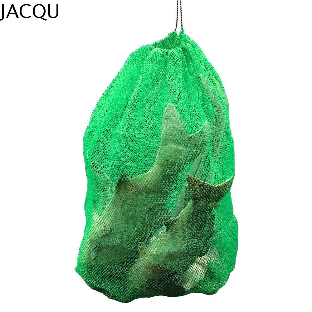 JACQU Ngư Cụ Câu cá Phụ Kiện Màu xanh lá cây Lưới nhỏ Lưới Đánh Cá Dày Lưới Cá Túi Nylon Lưới Túi Lưới Túi Cá sống Lưới