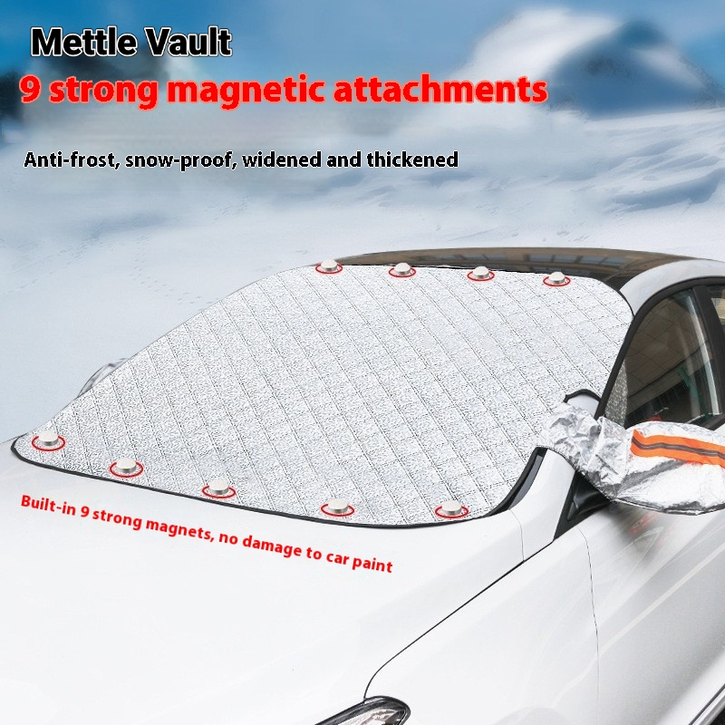 Mettle Vault Car Windshield Snow Cover with 9 Strong Magnets, Frost Protection, Winter Essential ราคา 109 บาท*ส่งฟรี