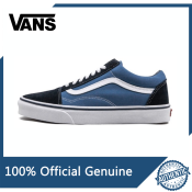 VANS Old Skool Navy Shoes - 100% Original