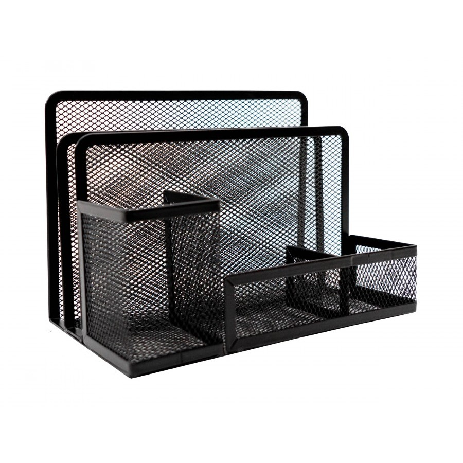 Desk Set / Kotak Alat Tulis / Organizer Meja / Pen Holder Besi Jaring - Joyko DS-21 MURAH