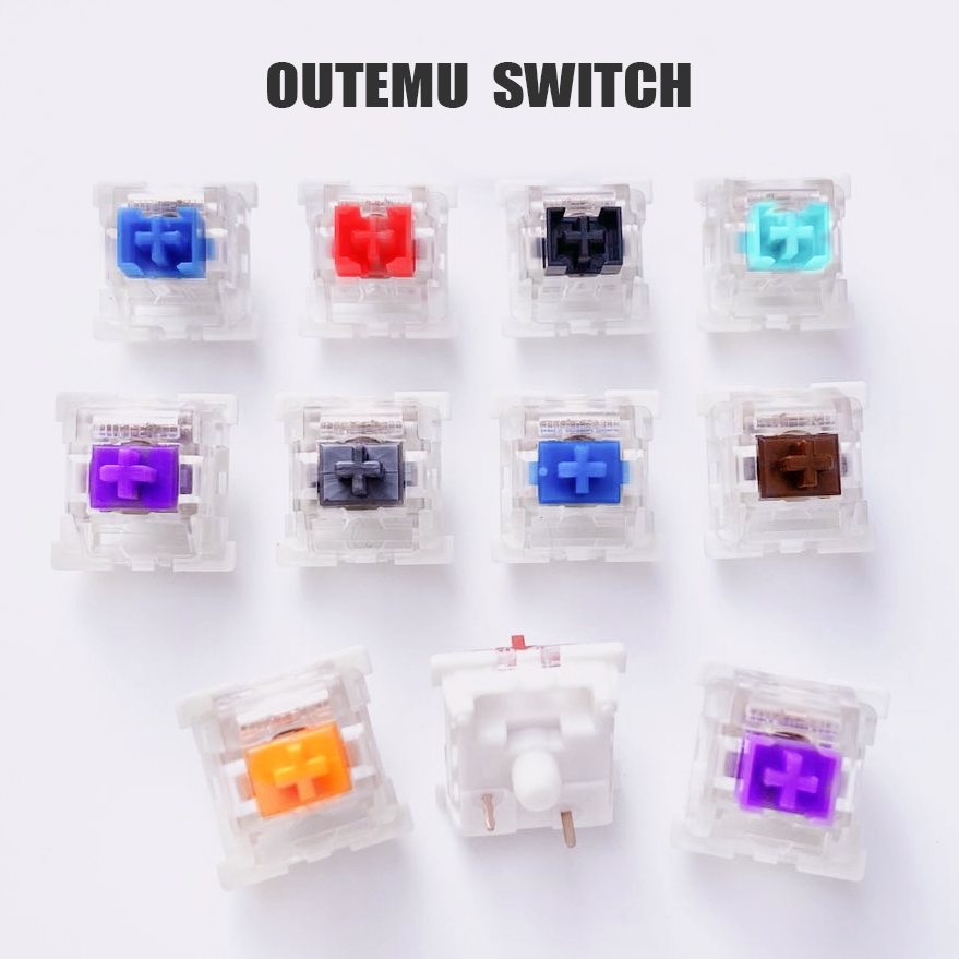 【Worth-Buy】 Outemu Switches Mechanical Keyboard Switch 3pin Silent Switches Tactile Switches Clicky 