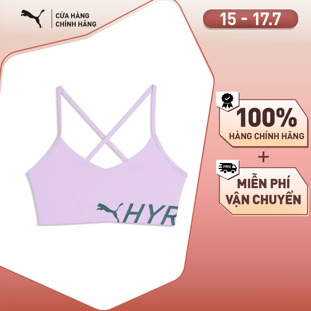 Áo Ngực Thể Thao Tập Luyện PUMA Nữ W HYROX STRAPPY PWRMODE BRA Light Lavender Màu Tím