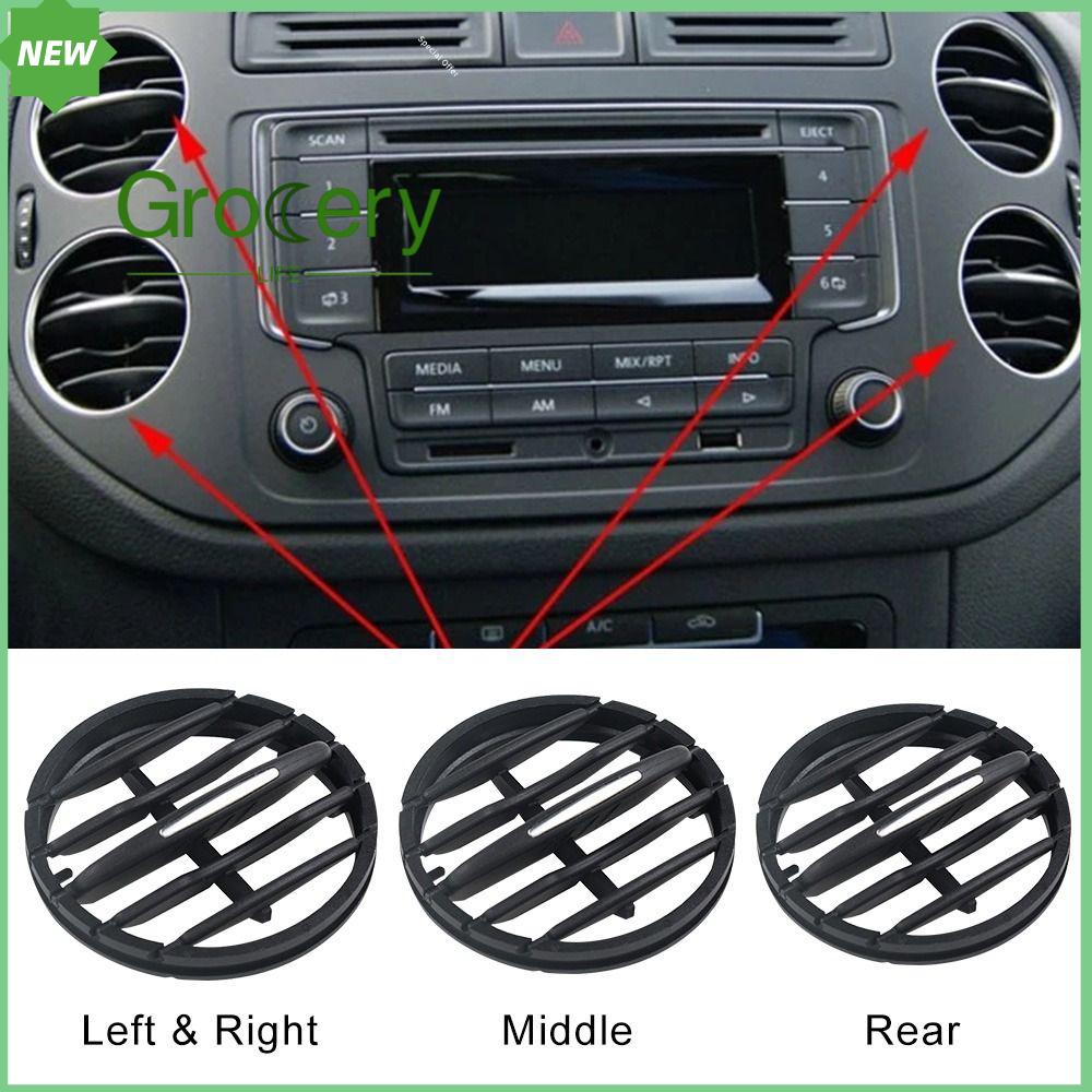 GROCERY LIFE Chất Lượng cao Xe Nội Thất Lưu thông không khí Đối với Volkswagen Tiguan 2010-2017 Nắp lỗ thông hơi Không khí Lỗ Thông Hơi Lưới tản nhiệt điều hòa không khí Lưới tản nhiệt van xả