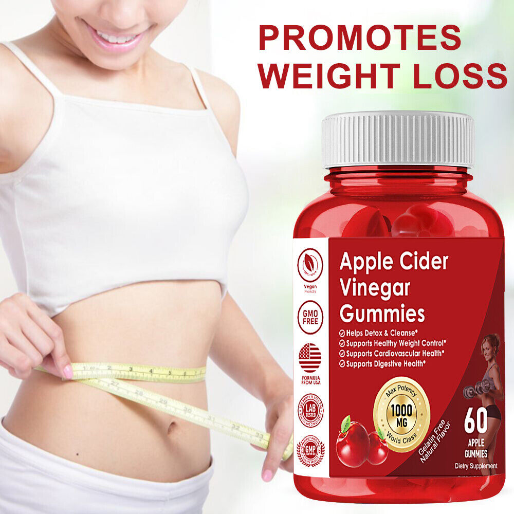 BOKALI Apple Cider Vinegar Gummies Weight Loss Support Energy Boost 60