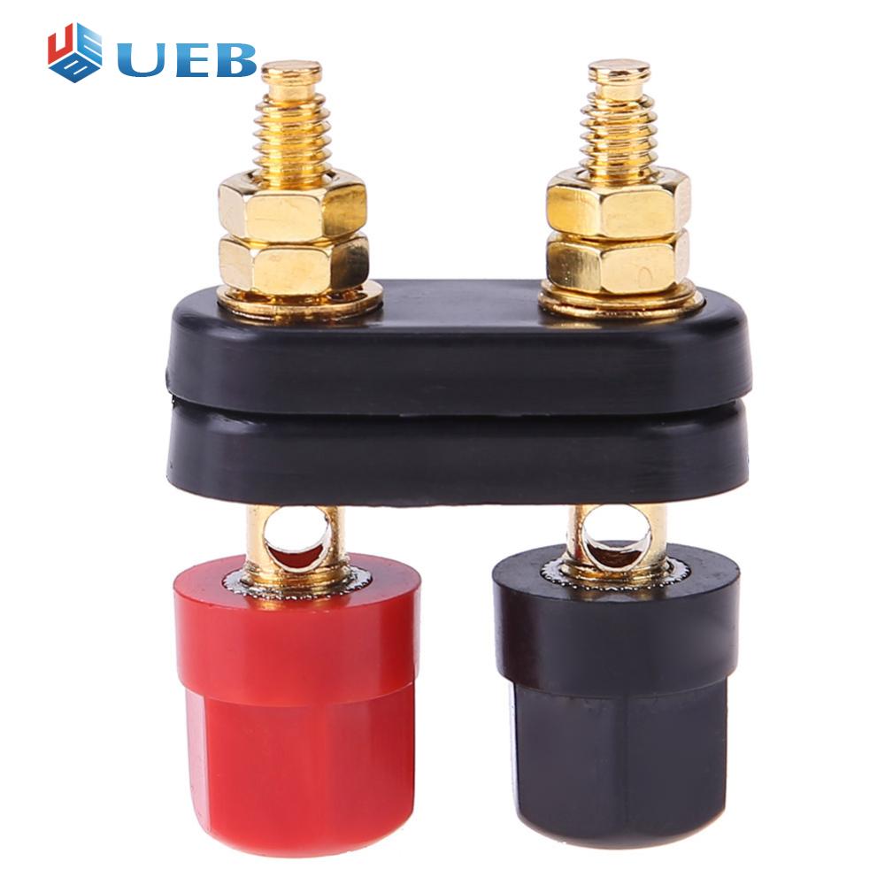 1pc Amplifier Speaker Banana Plug w/ Couple Terminals Red+ Black Connector ราคา 20 บาท*ส่งฟรี