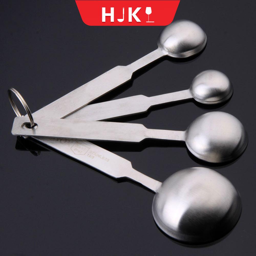 HJKL Thép không gỉ Đồ dùng nhà bếp Nấu nướng Chính xác Muỗng canh Teaspoon Thìa đo lường Muỗng cà phê