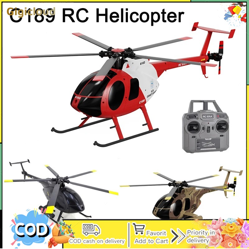 C189 MD500 Remote Control Helicopter 6 Axis Gyroscope RC Helicopter Toys Dual Brushless Motors Airplane Gifts For Boys Girls ราคา 10,849 บาท*ส่งฟรี