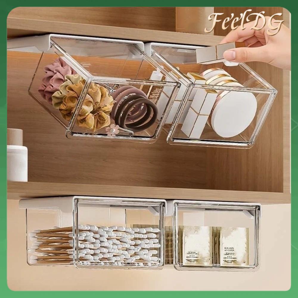 FEELDG Treo tường Ngăn  lưu trữ  ra Dưới Tủ Gương Trong suốt Hộp lưu trữ Chất lượng Cài đặt không cần khoan Ngăn  trong suốt Trang chủ