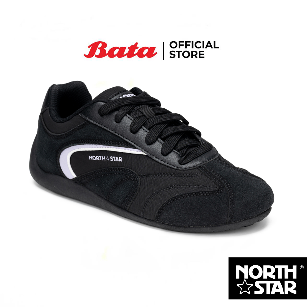 Bata บาจา North Star รองเท้าผ้าใบสนีคเกอร์ แบบผูกเชือก สำหรับผู้หญิง รุ่น RETRO RACE สีดำ 5206194 ราคา 999 บาท*ส่งฟรี