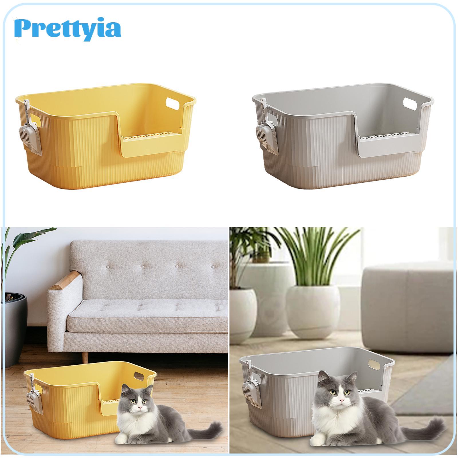 Cat Litter Litter Container with Handles with Scoop Pet Supplies Portable Kitty Litter Bedpan for Indoor Cats ราคา 1,780 บาท*ส่งฟรี