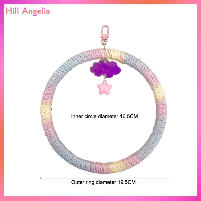 [Hill Angelia] Màu bông vẹt cực linh hoạt treo Clip Swing đầy màu sắc cá rô xoay thoải mái chim bông Dây đu vật nuôi cung cấp - 8