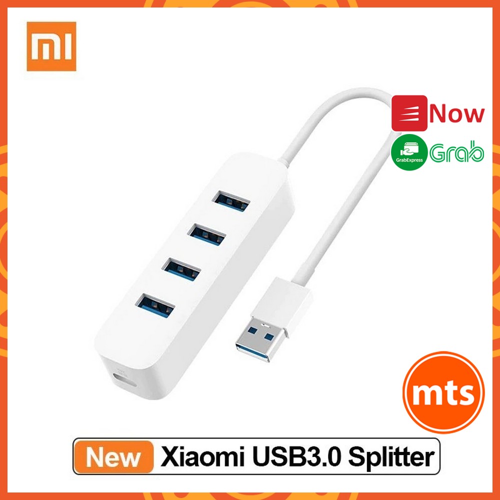 Bộ chia hub usb 3.0 xiaomi - 4 usb & 1 typec usb hub xmfxq01qm tốc độ cao chính hãng - minh tín shop