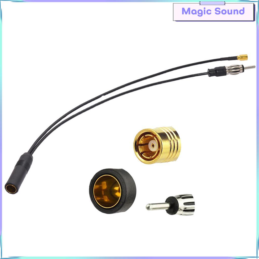 Âm thanh kỳ diệu ăng ten ô tô Cáp nối cho DAB + FM/Đài phát thanh AM trên không SMB DIN kết nối