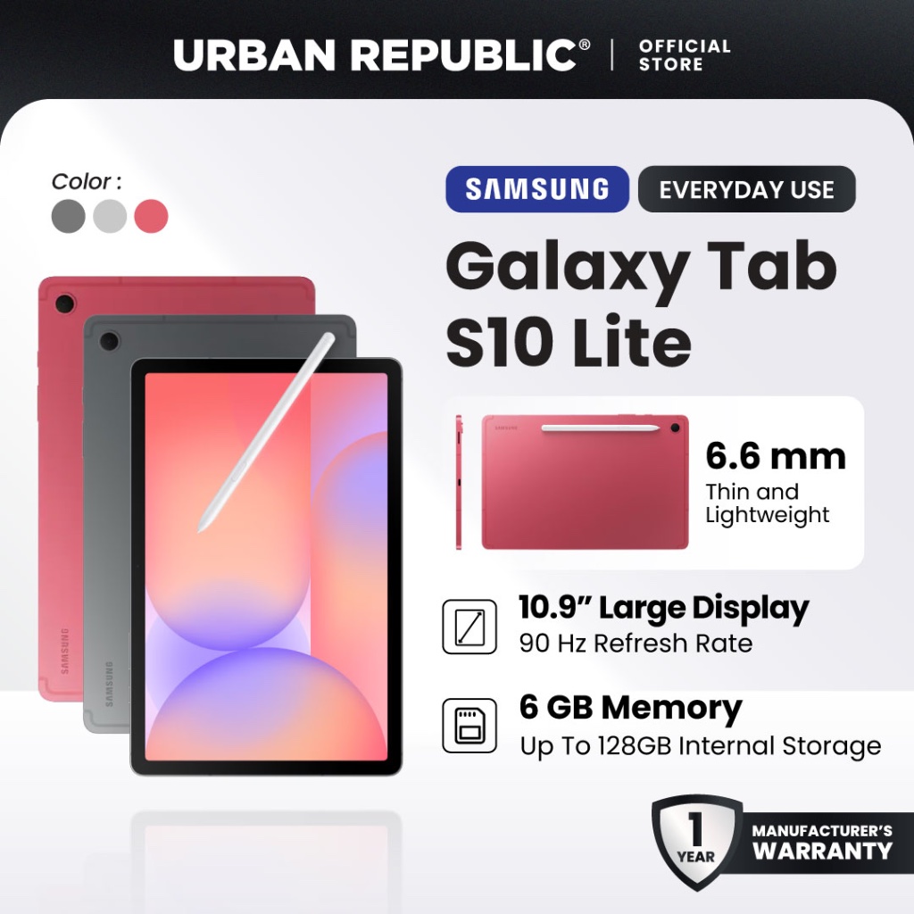 [UR] Samsung Galaxy Tab S10 Lite WiFi (6GB+128GB) Harga 1,549 Ringgit*Penghantaran Percuma