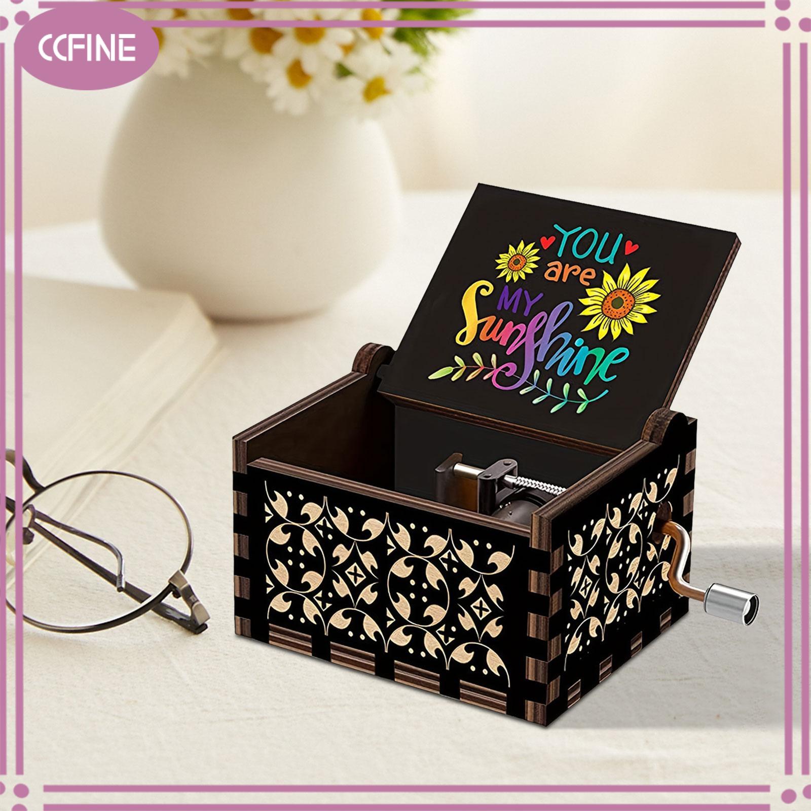 CCFine You Are My Sunshainemusic Boxes Love Gift Wooden Sunshine Musical