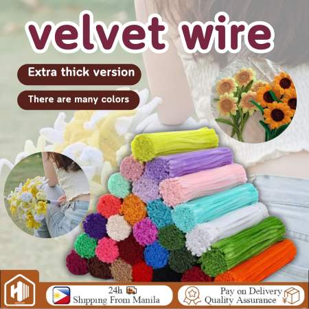 Colorful Chenille Stem Pipe Cleaners - 100pcs Craft Supplies