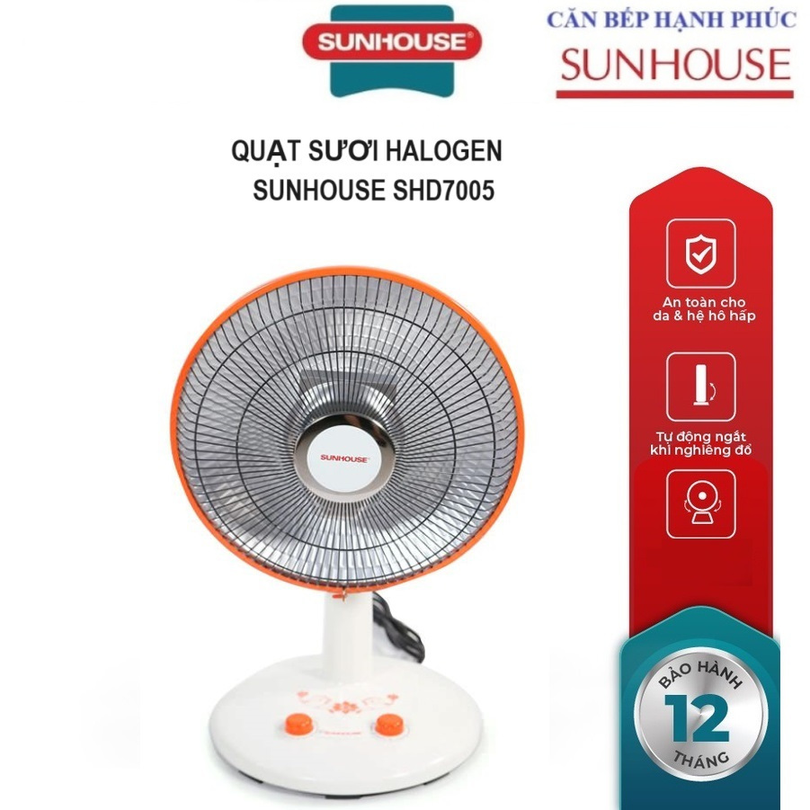 QUẠT SƯỞI HALOGEN SUNHOUSE SHD7005_Hàng chính hãng