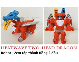 HEATWAVE 2 Headed Dragon Robot cao 12cm lắp ráp siêu tốc thành CON RỒNG 2 thumbnail