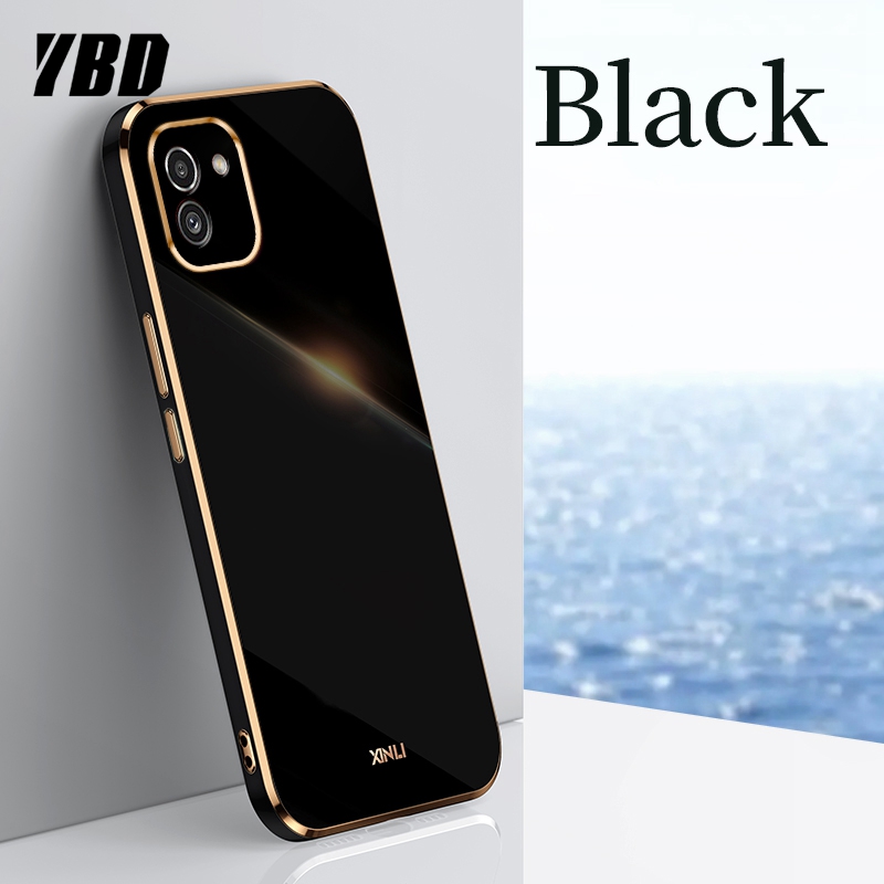 YBD Ốp Điện Thoại Mạ Cho Samsung A03 Ốp Bảo Vệ Máy Ảnh Chính Xác Ốp Cạnh