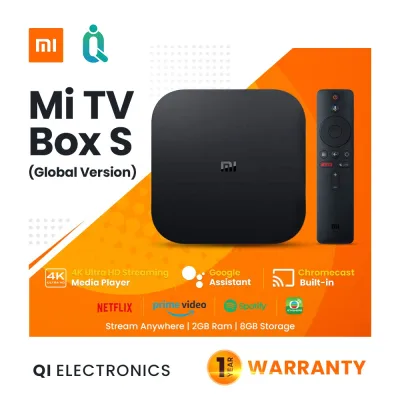 Xiaomi Mi TV Box S (Global Version) | Chromecast Built-in | 4K HDR 5G WiFi Android