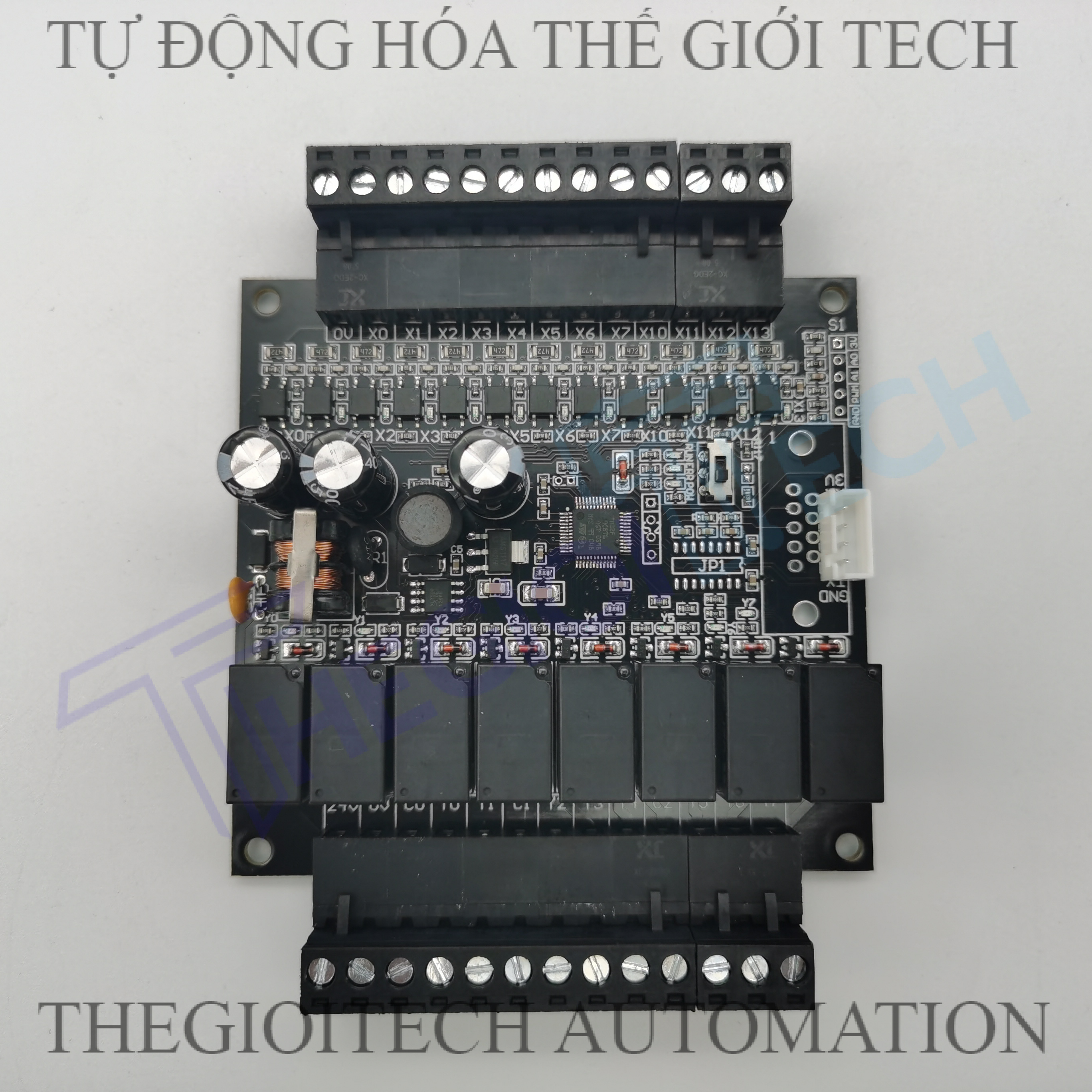 Board Lập Trình PLC HK HK2N FX2N 20MR 12 input 8 output relay 24V TTL RS232, GX Works2 Mitsubishi - 20MR TTL mạch trần