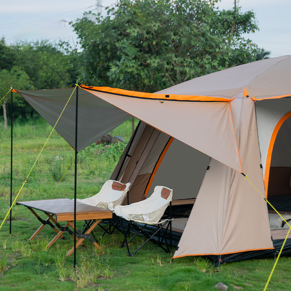 Tienda de campaña portátil impermeable LIXADA de 4 a 6 cabinas con 2 tiendas de campaña de pícnic portátiles para 8 a 12 personas, cabina de 5 a 8 personas, habitaciones Huiop, Buzhi Dieri