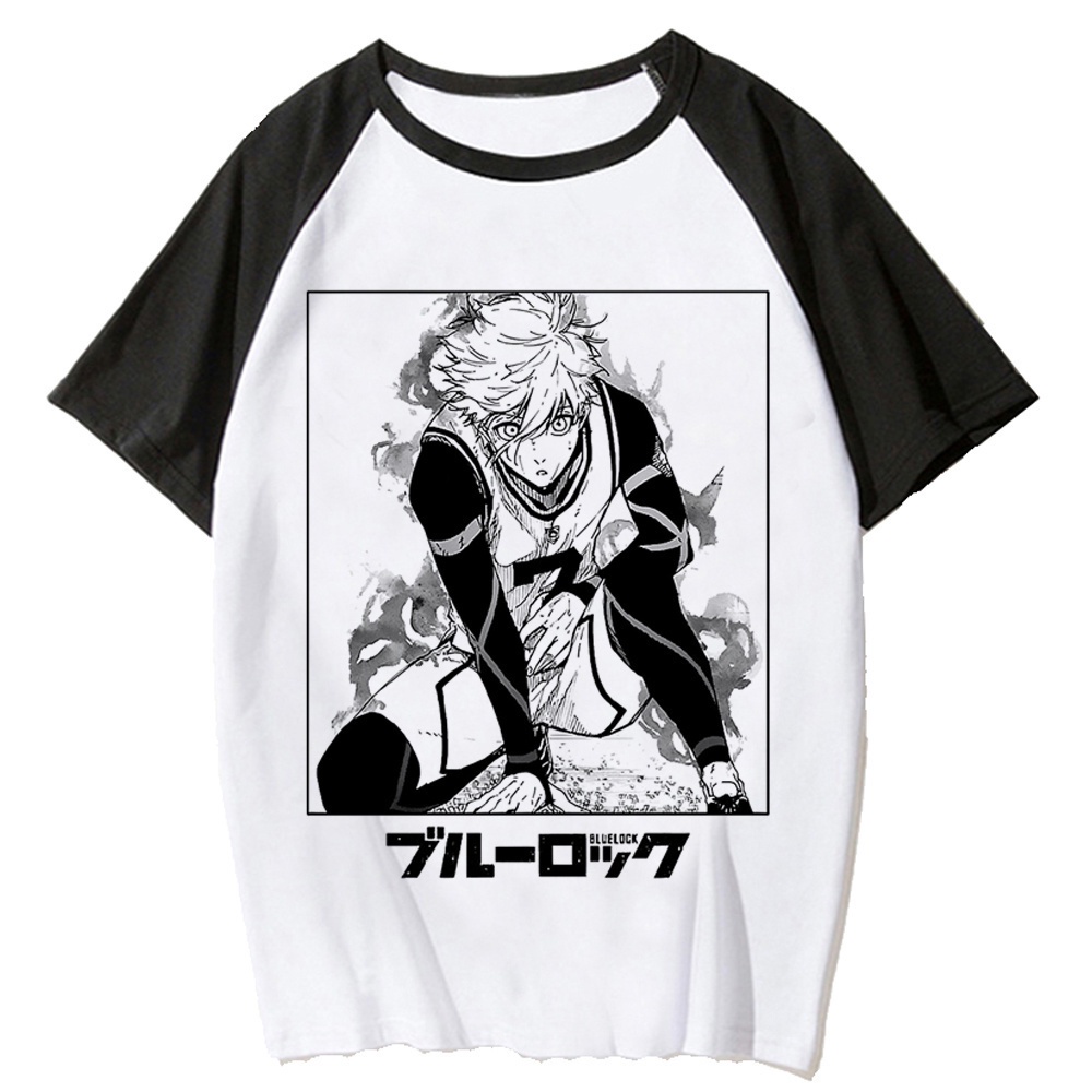 Áo thun nữ thiết kế Blue Lock Tee quần áo đồ họa manga bé gái