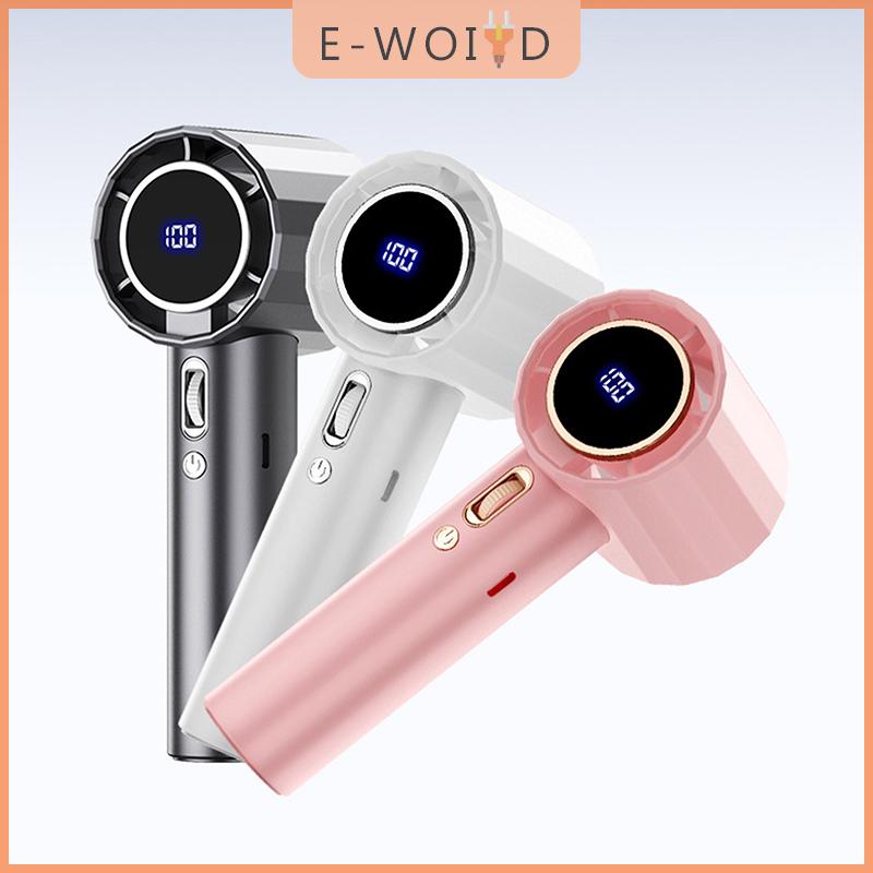 YUYIN4 พัดลมมือถือ แรง พัดลมขนตาไฟฟ้าแบบพกพาขนาดเล็ก1800มิลลิแอมป์ต่อชั่วโมง USB พร้อมจอแสดงผลดิจิตอลกลางแจ้งการเดินทางแคมป์ปิ้งในฤดูร้อน ราคา 113 บาท*ส่งฟรี