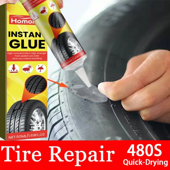 Lem Ban Hitam Velg Mobil 50ml - Lem Velg Mobil 50ml - Lem Reparasi Ban Mobil 50ml Harga 29,731 rupiah*Gratis Ongkir