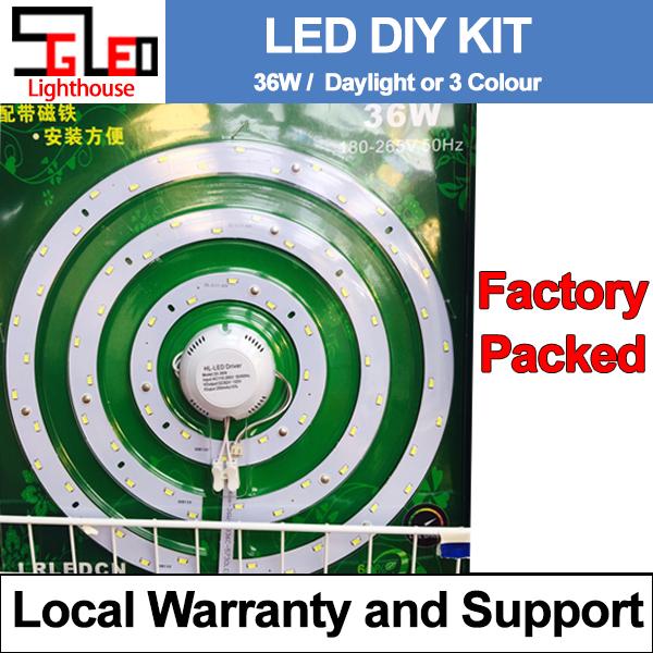 36W LED replacement kit / Round / Daylight (6500k) / Warmwhite(3000K) /3 Colour / 316mm Singapore