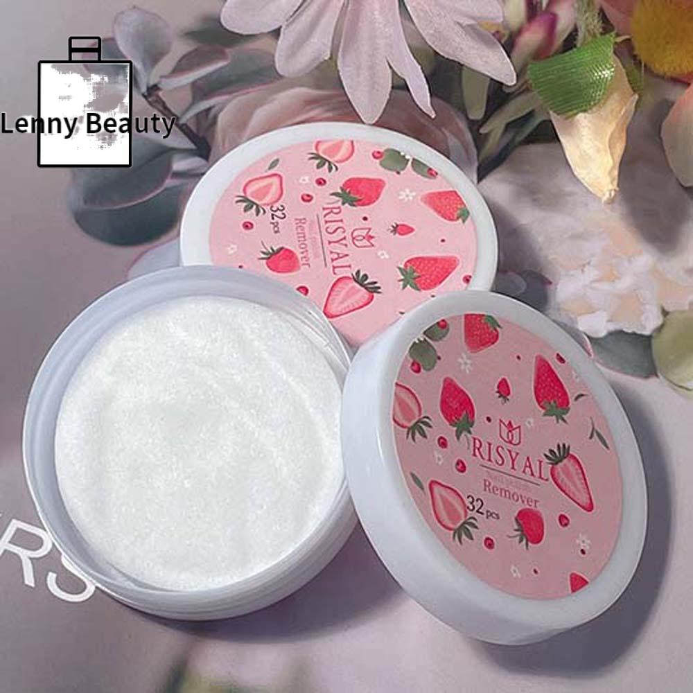 LENNY Tiệm làm móng Loại bỏ tức thì Dụng cụ làm móng nghệ thuật Sơn móng tay dầu nước Khăn lau tẩy sơn móng tay Tẩy sơn móng tay Miếng tẩy gel UV Sữa rửa  dạng gel