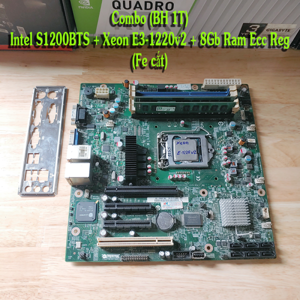 Combo Intel S1200BTS + Xeon E3-1220v2 + 8gb Ecc R (BH 1T)
