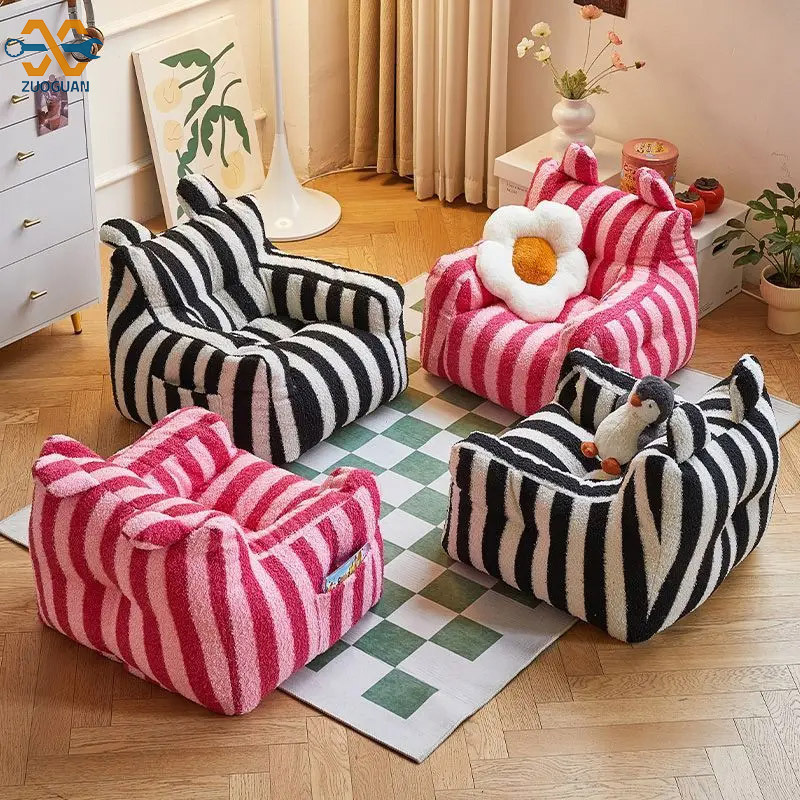 ZUOGUAN Children's sofa baby reading corner lazy sofa chair single mini baby cute little sofa bedroom ottoman ราคา 2,088 บาท*ส่งฟรี