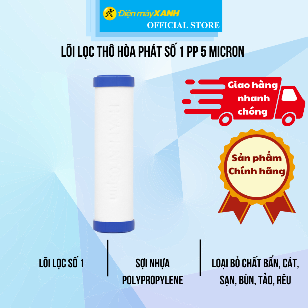 Lõi lọc thô Hòa Phát số 1 PP 5 micron